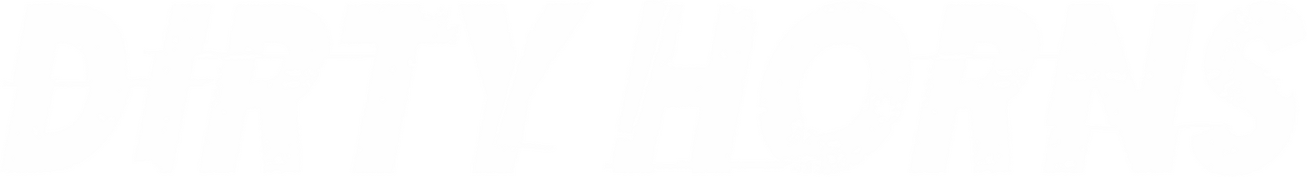 Dirty Horns Logo White Dirty Horns Logo White